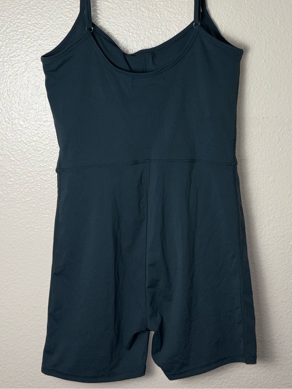 NWT QINSEN Womens Spaghetti Strap Bodycon Romper Short Jumpsuit Size XL TEAL - Picture 12 of 16